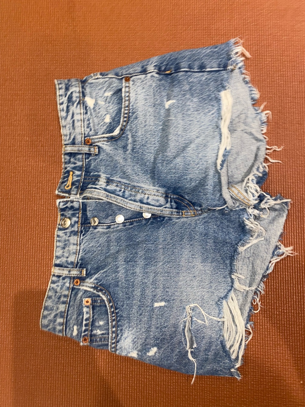 ZARA Light Blue Stonewash Denim Jean Shorts
